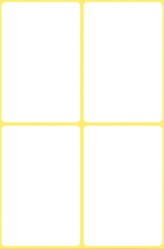 Avery Zweckform 3087 Etikety na ruční popis 54x35 mm, bílé