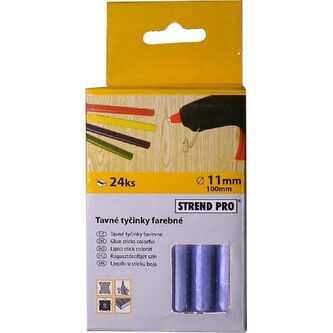 Tavné náplně 11 mm x 10 cm, 24 ks - modrá