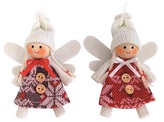 Anděl s knoflíčky na zavěšení 11,5 cm