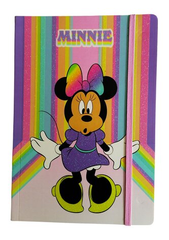 Sešit MINNIE s gumičkou A5 linkovaný 80 stran