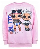 Dívčí mikina L.O.L. přes hlavu růžová, velikost: 146