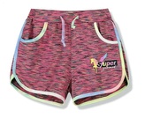 Dívčí šortky UNICORN - JEDNOROŽEC žíhané růžové, velikost: 116