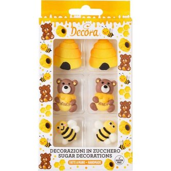 Cukrová dekorace med 6ks - Decora