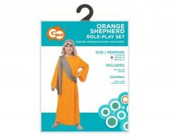 Strój dla dzieci Pomarańczowy Pastuszek 120/130cm