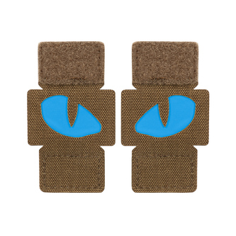 Nášivka M-Tac Tiger Eyes Laser Cut 2 ks - coyote-modrá