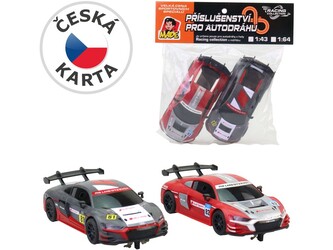 Náhradní autíčka k autodráze s licencí Audi, v sáčku, 2 ks