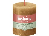 Bolsius Rustic Shine válec 68x130 mm – Spice Brown (hnědá)