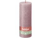 Bolsius Rustic Shine Válec 68×190 mm – Ash Rose (růžová)