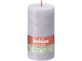 Bolsius Rustic Shine Válec 68×130 mm – Frosted Lavender (fialová)