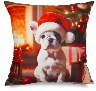 Vánoční polštář XMAS DOG VI. 40x40 cm Mybesthome
