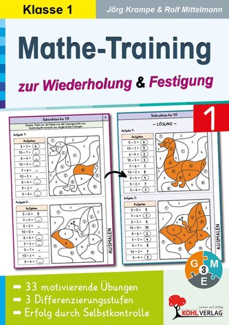 Mathe-Training zur Wiederholung und Festigung / Klasse 1