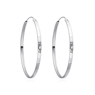 NB-3038-55 Stříbrné náušnice kruhy 55 mm