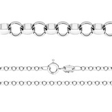 NB-7050-50 Stříbrný řetízek očkový ROLO 1,4mm