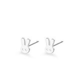 DN-0015 Dětské stříbrné náušnice zajíčci - zvířátka