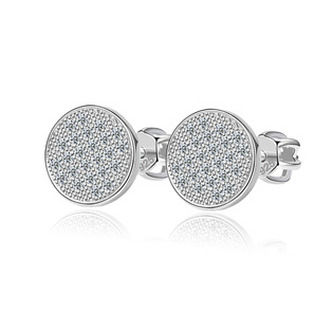 NB-3828 Stříbrné šroubovací náušnice