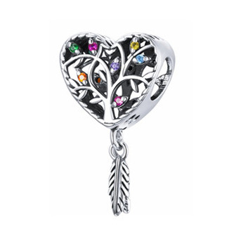 NB-8191 Stříbrný přívěšek korálek - strom života