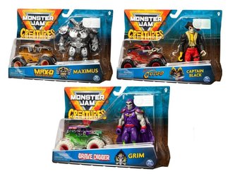 Monster Jam 1:64 die-cast z figurką mix
