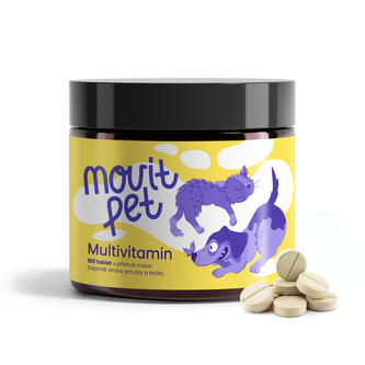MOVit PET Multivitamin, 100 tablet s příchutí masa