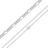 NB-7044-60 Stříbrný řetízek figaro, š. 1,8 mm