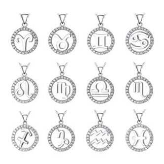 NB-4141-12 Stříbrný přívěšek - znamení horoskopu - znamení zvěrokruhu - štír