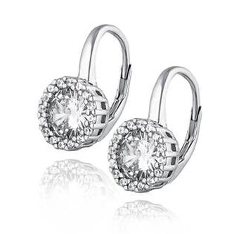 NB-3566 Stříbrné náušnice se zirkony