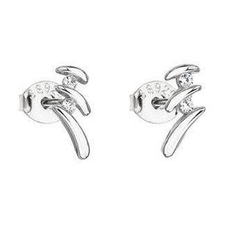 EG2641 Stříbrné náušnice s čirými kamínky