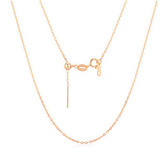 AL0028-RD Stříbrný řetízek - očkový nastavitelná délka