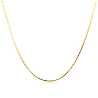 NB-7011-50 Zlacený stříbrný řetízek - had, délka 50 cm