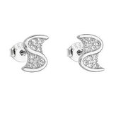 EG2654 Stříbrné náušnice esíčka se zirkony