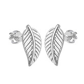 NB-3764 Stříbrné šroubovací náušnice lístky - čtyřlístky