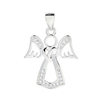 NB-4306 Stříbrný přívěšek andělíček - andílci