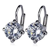 ZB29212 Stříbrné náušnice se zirkony 7 mm