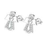 NB-3989 Stříbrné náušnice andílci