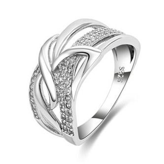 NB-5557-51 Stříbrný prsten se zirkony