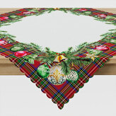 Vánoční ubrus na stůl VÁNOČNÍ OZDOBY 79x79 cm Mybesthome