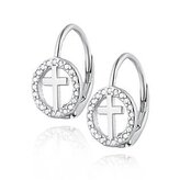 NB-3592 Dámské náušnice s křížkem