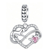 B0517 Stříbrný přívěšek korálek na náramek - zvířátka