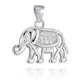 NB-4208 Stříbrný přívěšek slon - zvířátka