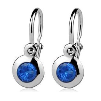 CS1030-SP Dětské náušnice stříbrné, spinel