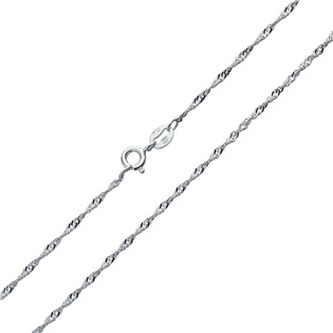 NB-7037-55 Stříbrný řetízek lambada - singapore