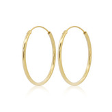 NB-3064-18 Zlacené stříbrné náušnice kruhy 18 mm