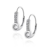 NB-3572 Stříbrné náušnice se zirkony