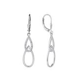 NB-3467 Stříbrné visací náušnice