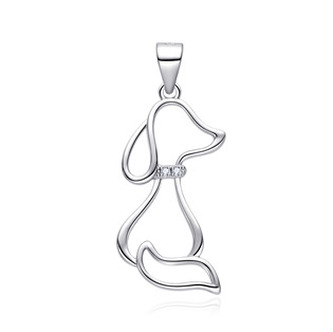 NB-4503 Stříbrný přívěšek pejsek - zvířátka