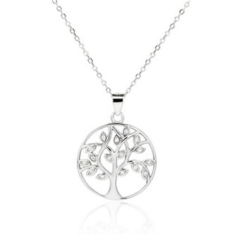 NB-2439 Střibrný náhrdelník strom života