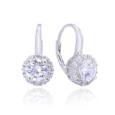 NB-3811 Stříbrné náušnice dekorované zirkony