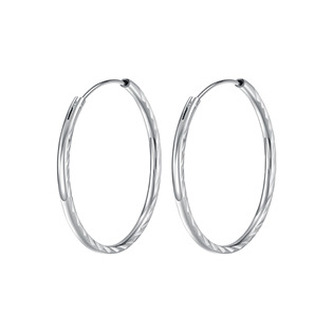 NB-3657-20 Stříbrné náušnice kruhy 20 mm