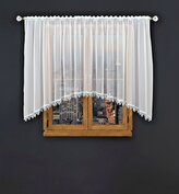 Dekorační krátká oblouková záclona s krajkou AUDREY bílá 200x150 cm MyBestHome