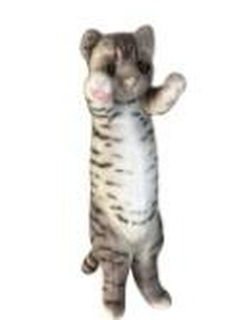 Kot stojący ciemno-szary 25cm