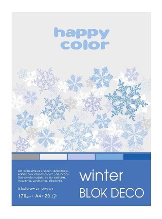 Blok A5/20K Deco Winter 170g HAPPY COLOR